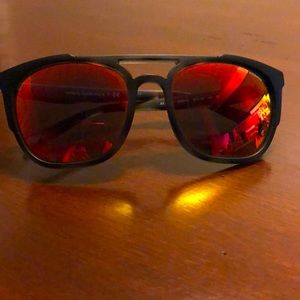 Armani Exchange orange tint aviator unisex sunglasses EUC